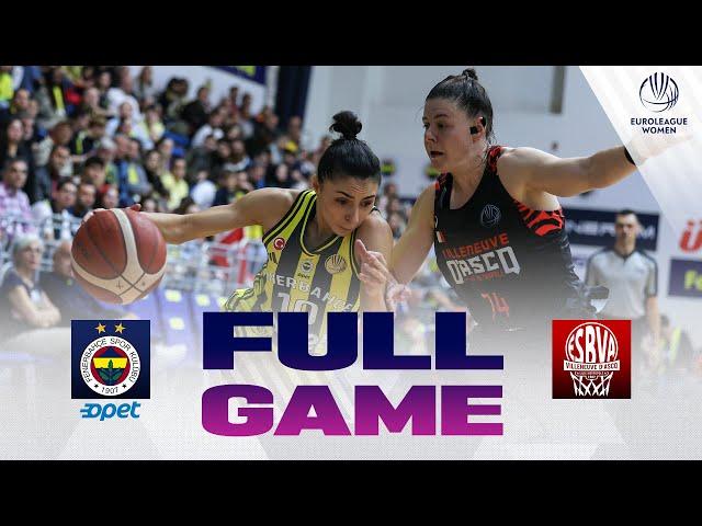 Fenerbahce Opet v Villeneuve d'Ascq LM | Full Basketball Game | EuroLeague Women 2024-25