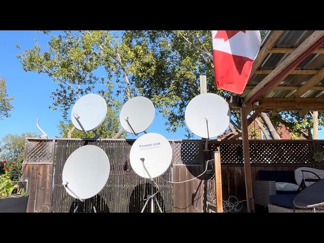 A Tour of My FTA Satellite Dish Collection