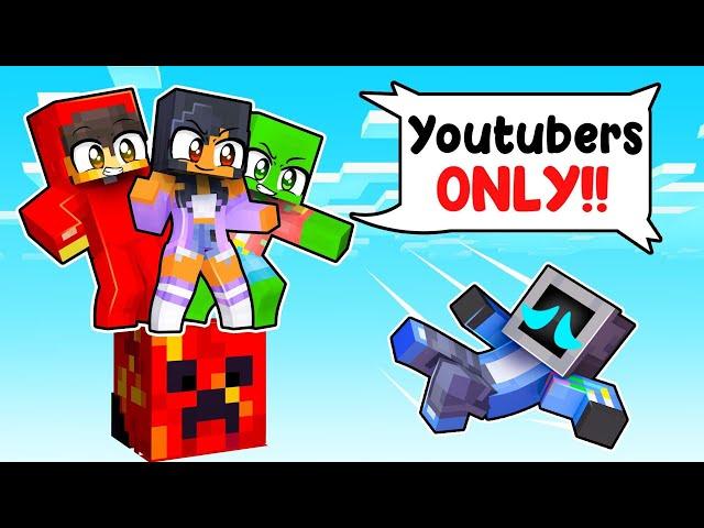 One TeeVee on a YOUTUBER BLOCK in Minecraft!