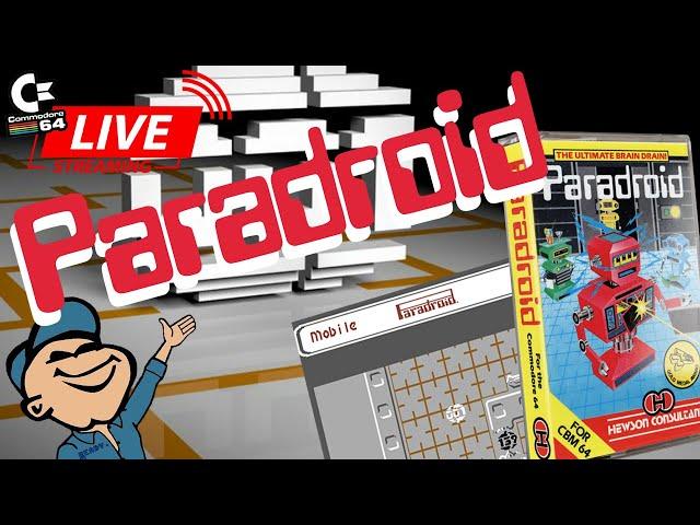 PARADROID – Commodore 64 (1985) | Livestream with Cheeky Commodore Gamer