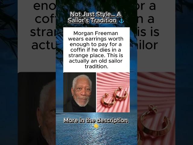 There’s a Powerful Reason Morgan Freeman Wears These Earrings