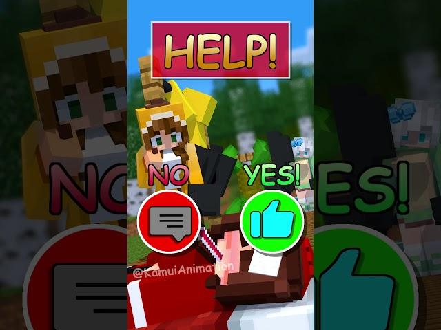 JJ's sister seems to be unwell - MAIZEN Minecraft Animation #shorts