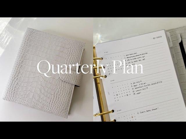 HOW I Use My Quarterly Planner Inserts | 2023 Big-Picture Planning PART 1  | MadyPlans