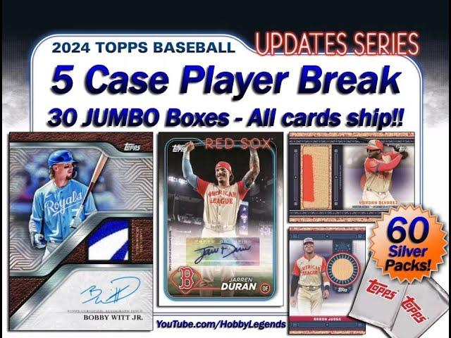 2024 Topps UPDATE 5 JUMBO CASE (30 Box) Player Break #3 eBay 11/22/24