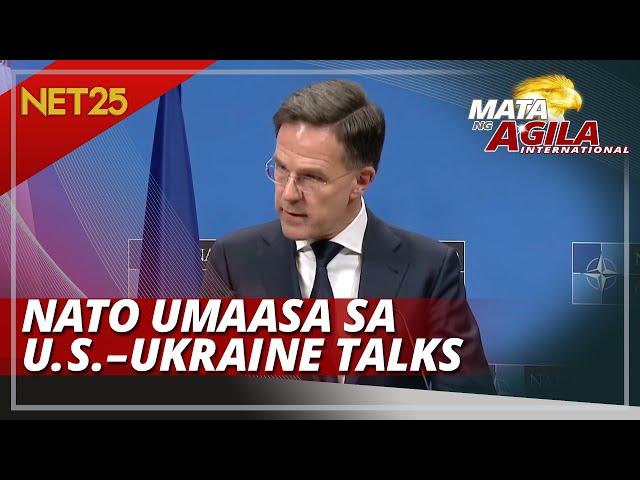 UMAASA ANG NATO NA MAGIGING POSITIBO ANG PAG-UUSAP NG U.S. AT UKRAINE