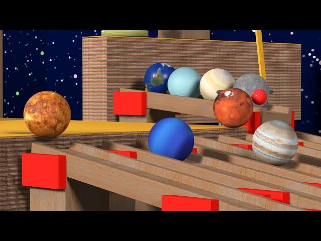 Planets of the Solar System Marble Run Race   Have fun learning the names of the eight planets