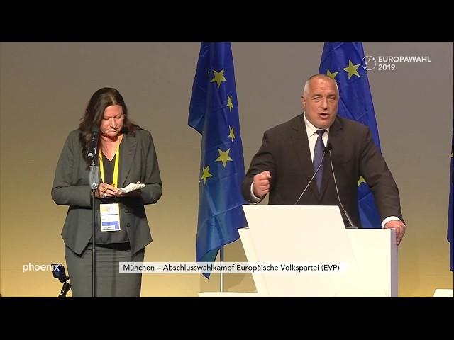 Europawahl: Rede Bojko Borissow (Ministerpräsident Bulgarien) am 24.05.19