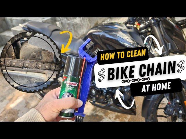 How To Clean Bike Chain At Home I How To Safely Clean & Lubricant Motorcycle Chain #n160 #pulsar