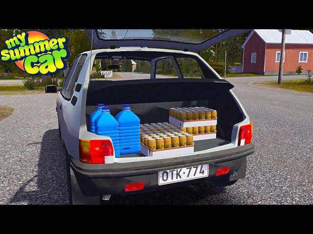 NEW DRINKS AT TEIMOS - CANNED BEER AND BIG WATER BOTTLES | My Summer Car Mods #48