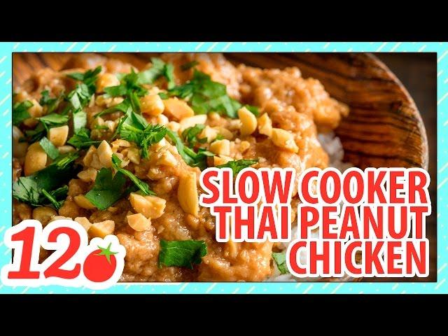 Slow Cooker Thai Peanut Chicken Recipe