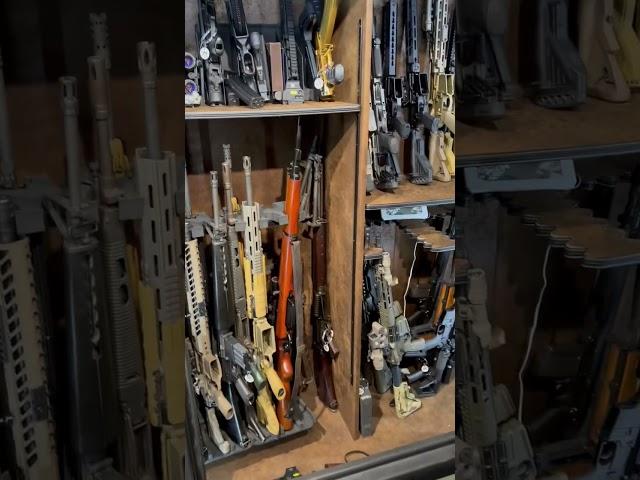 Pro Tip: Storing 50+ Guns | Free World Problems #Shorts