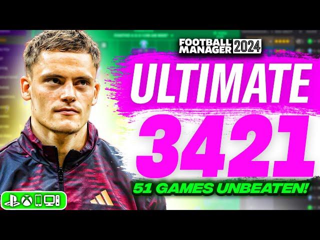 Master The ULTIMATE 3421 FM24 Tactic: 51 Games Without a Loss!