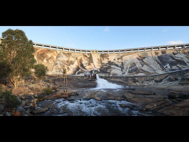 Reflections - The Wellington Dam Mural by Guido van Helten