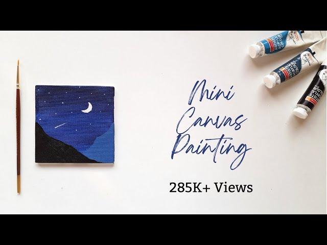 Easy Painting | Canvas Painting | Mini Canvas Painting | #Shorts | #Acrylic | #25 |