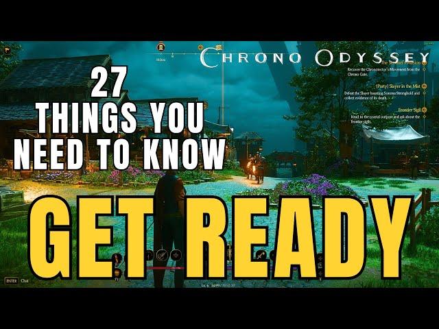 Chrono Odyssey - 27 THINGS YOU NEED TO KNOW BEFORE PLAYING CLOSED BETA!! - New MMORPG PC/PS5/XBOX