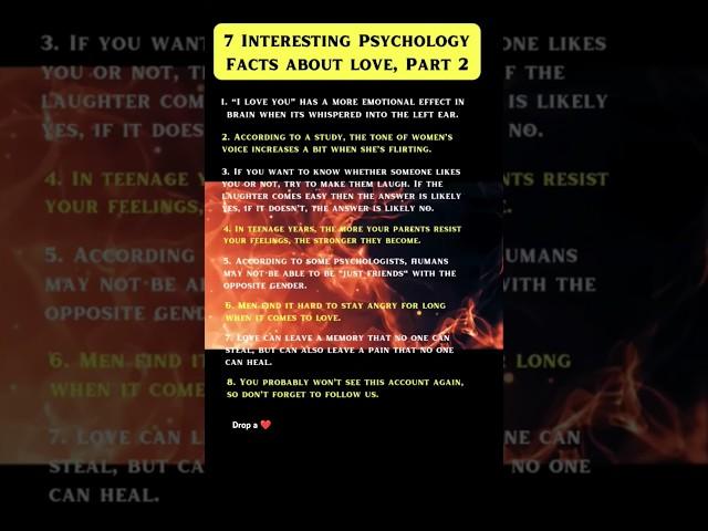 7 interesting psychological facts about love! #shorts #love #trending #shortsfeed #psychology #yt