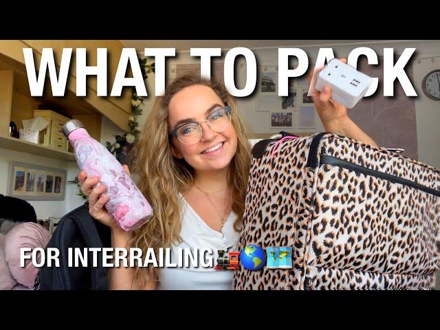 WHAT TO PACK FOR INTERRAILING | Comparing to the *official* packing list & BONUS ITEMS YOU WILL NEED