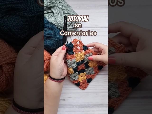 Dibujo con Punto #GRANNY #ganchillocreativo #crochet #ganchillofacil #tutorialcrochet #grannysquare