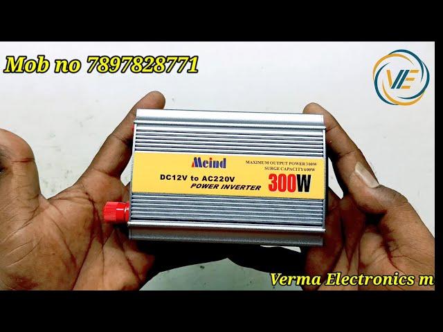 Mini Inverter 300Watt 12 Volt to 220 Volt 50Hz Frequency#vermaelectronic#technology