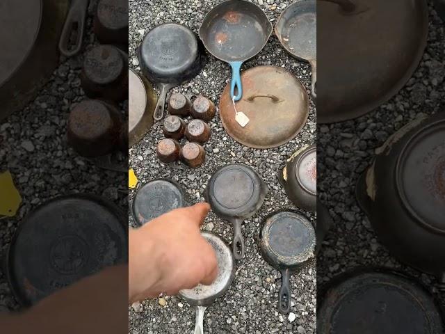 Haul Walk through! #reels #fyp #castiron #castironskillet #haul #unboxing #orphanediron #history