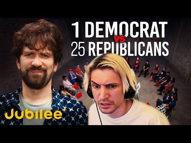 1 Democrat vs 25 Trump Voters | xQc Reacts (Part 2)