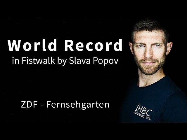 WORLD RECORD!!!! Handstand Fistwalk Performance (Slava Popov)