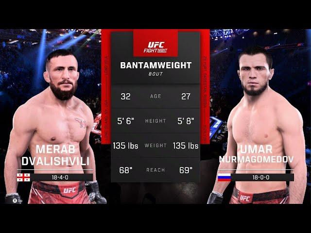 We Simulated Merab Divalishvili vs. Umar Nurmagomedov...Here's What Happened!