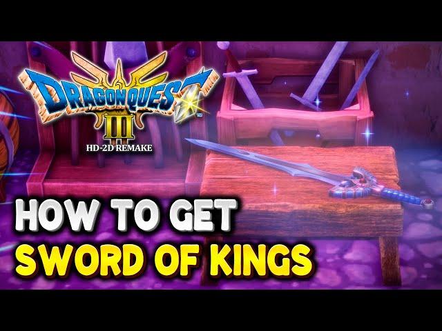 Dragon Quest 3 HD 2D Remake How to get SWORD OF KINGS (Stately Sword Trophy / Achievement Guide)