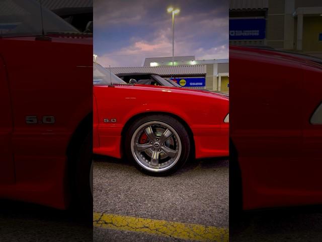 GORGEOUS Dech Foxbody Mustang Convertible // Toronto Foxbody Club  #shorts #foxbody #mustang