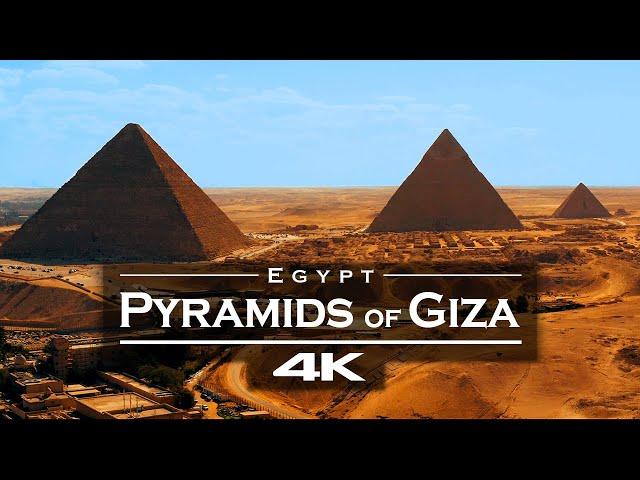 Pyramids - Giza, Egypt - by drone [4K]