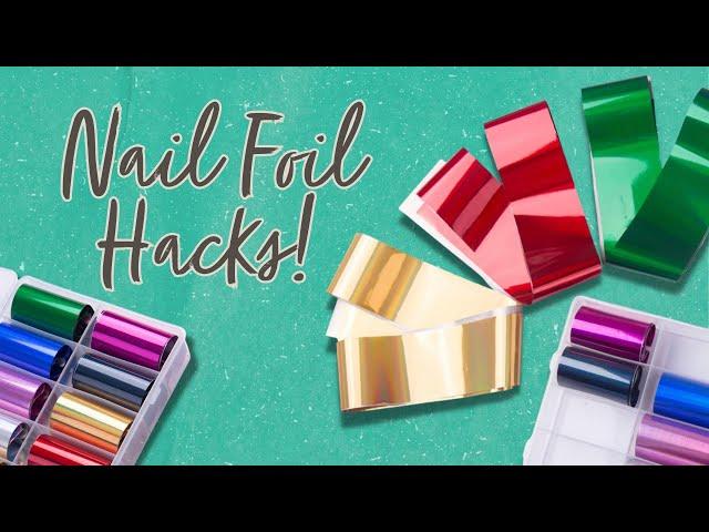  3 Ways to Apply Nail Foils without Nail Glue! | 1-Minute Maniology