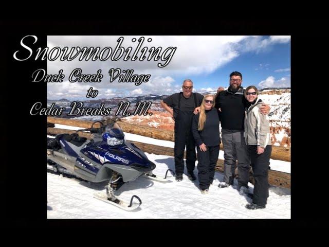 Snowmobiling at Duck Creek Village, Utah