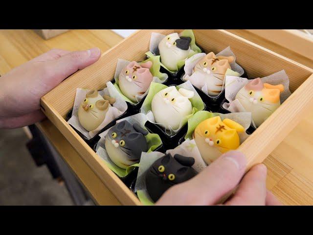 Amazing cute and delicious Japanese sweets! The process of making by talented craftsmen