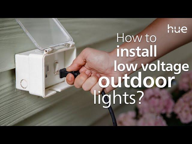 Philips Hue Smart Low Voltage Outdoor Lighting Setup