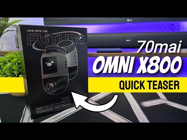 70mai Omni 4K X800 (Quick Teaser) | Newly Launching Dual STARVIS-2 Dashcam | Gizmobeep