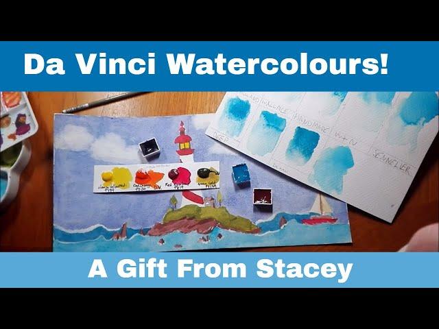 Reviewing Da Vinci Watercolours + More Manganese Blue