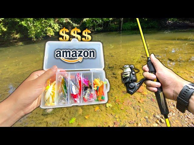 The MOST EXPENSIVE Amazon Creek Fishing Kit!! (Fishing Challenge)