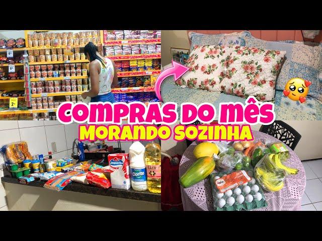 Compras do mês morando sozinha 