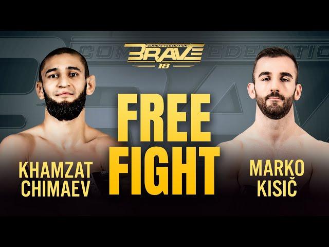 Khamzat Chimaev vs Marko Kisic | FREE FIGHT | BRAVE CF 18