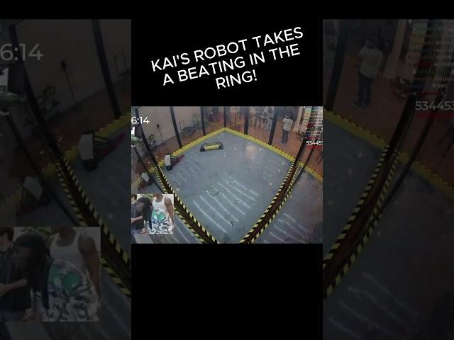 Kai’s robot takes a beating in robot wars! #kaicenat #kaicenatclips #kaifunny #robotwars #mafiathon2