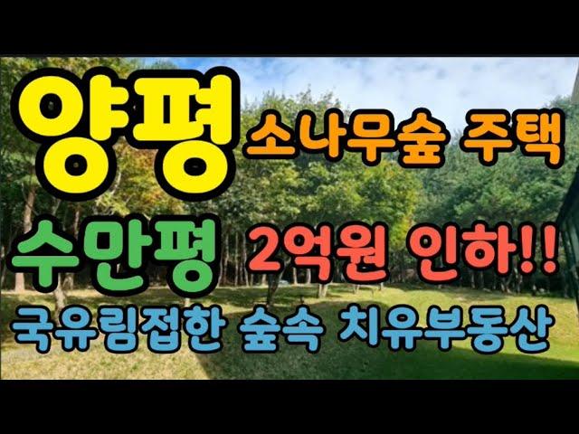 (양평숲속주택)토지1.500평을 단독사용 국유림숲속에  등기토지964평 건물40평#양평전원주택 #양평전원주택급매물 #양평전원주택매매#양평펜션 #양평부동산  매물번호:30115