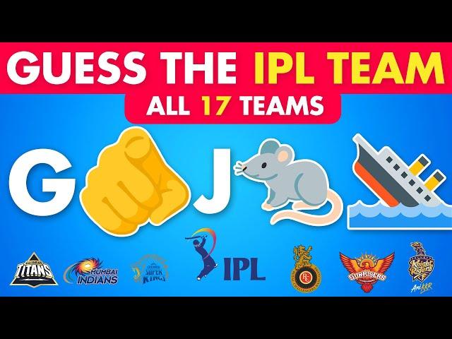 Guess The IPL Team by Emoji | IPL Quiz | Emoji Quiz