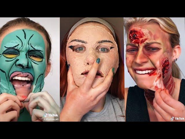 *1 HOUR* Removal of Special Effects (SFX) Makeup vs No Makeup - Valeriya Eros vs Sydney Morgan