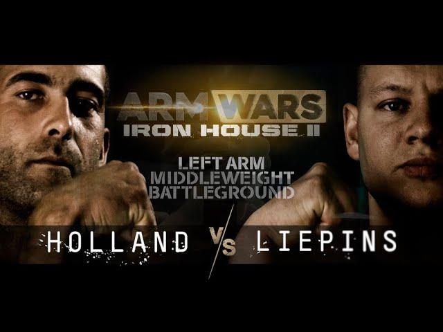 ‘COACH RAY’ RAIMONDS LIEPINS LEFT HAND WAR Vs. TOM HOLLAND - ARM WARS ‘IRON HOUSE 2’- ‘BATTLEGROUND’