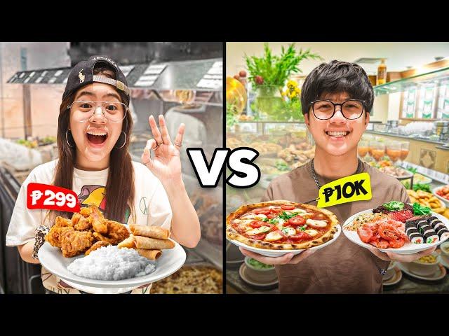 Eating At CHEAPEST VS Most EXPENSIVE Buffet In Manila! | Ranz and Niana