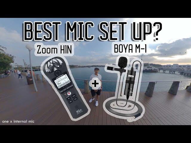 Zoom H1N + BOYA M1 STREET AND WIND NOISE TEST | BEST AUDIO FOR INSTA 360 ONE X