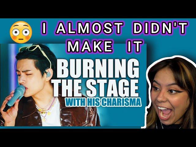 Kim Taehyung burning the stage with his charisma (BTS V fancams compilation) | FIRST TIME REACTION!