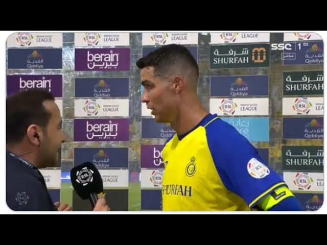 Interview | Ronaldo vs Al shabab | Saudi Pro League 