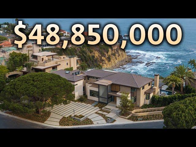 Touring a $48,850,000 Cliffside OceanFront California MEGA MANSION