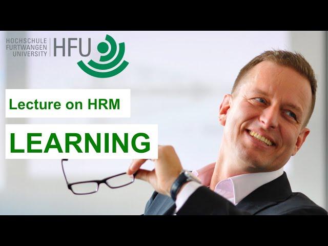 LEARNING - HRM Lecture 06